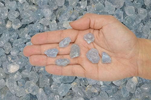 Fantasia Materials: 1 lb of Celestite (Celestine) Crystals Rough Stones from Madagascar - Image 3