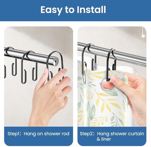 Side profile of the anti drop S shaped metal hangers showcasing the smooth sliding balance mechanism.