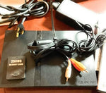 Sony retro gaming system top view highlighting the sleek matte black finish and top loading disc tray