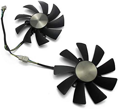 NNL 100mm GPU fan rear view highlighting the four pin power connector and wiring layout.