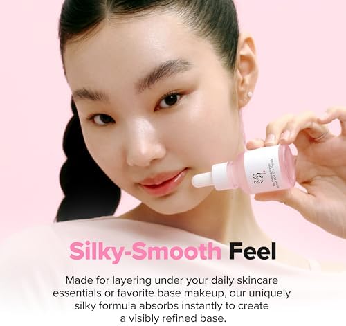 Korean glass skin routine featuring Beauty of Joseon red bean firming serum