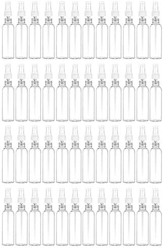 Clear Plastic Bottle Atomizer 48 Pcs Empty 2oz Pet Bottle Atomizer for Travel Mist Perfume - Image 2