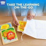 Authentic USA imported TOY Life developmental toy set showcasing child safe craftsmanship.