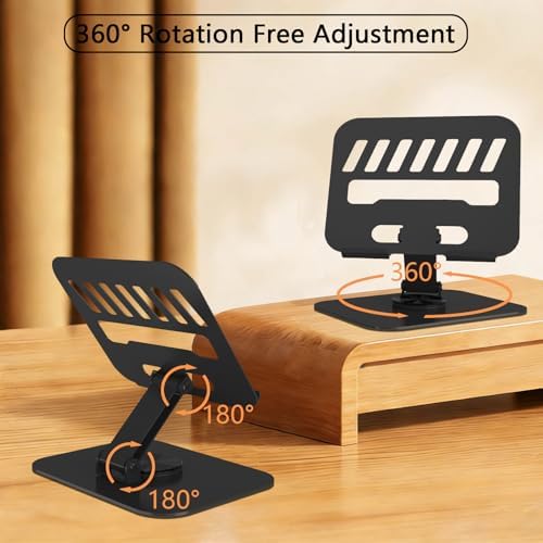 TAPMEI heavy duty adjustable ipad stand folded completely flat for travel convenience