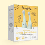 Pure Enrichment PureBaby replacement heads packaging showing age range and compatibility details.