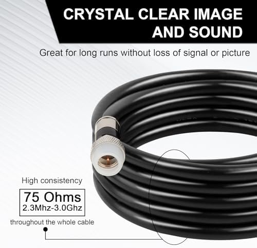 Mookeerf multi purpose outdoor copper core antenna extension line angle view