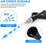 IPELY car cleaning kit showing three standard air compressor connectors