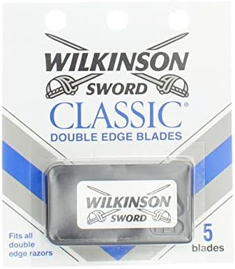 Authentic Wilkinson Sword triple coated stainless steel safety razor blades packaging details