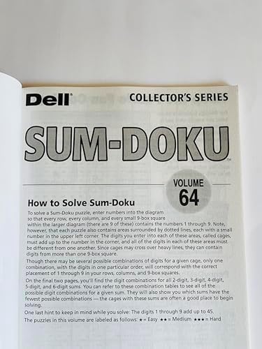 Back cover of Dell Penny Press Sudoku volume 63.