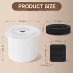 PETIMI pet water fountain accessories unpackaged on a clean surface