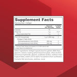 Protocol For Life Balance DHA 500 120 softgels supplement facts label detailing EPA and DHA concentration