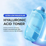IsNtree 500ml hydrating toner bottle standing upright showing clear watery formula texture