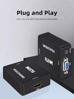 Chodwe portable electronic interface converter packaged securely for international shipping and home office workspace assembly.