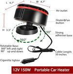 Jesscasday 2 in 1 car heater demonstrating the dual heating and cooling switch settings.