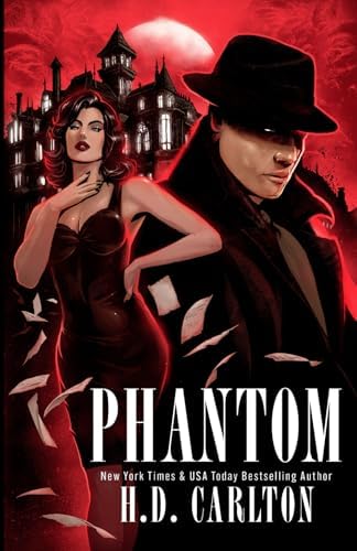 Phantom dark romance novel by H. D. Carlton spine and back view