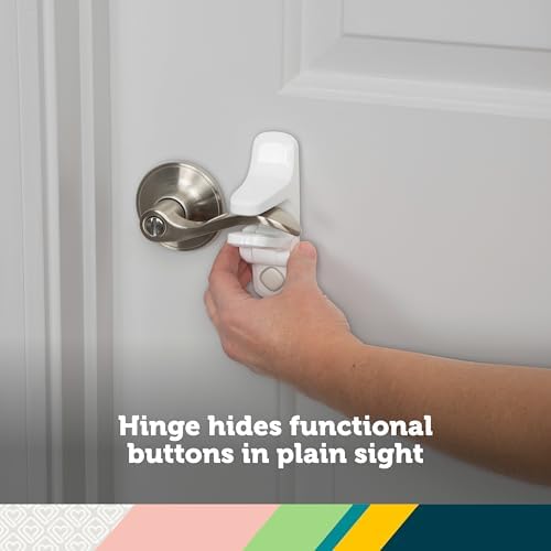 Safety 1st OutSmart lock showcasing the decoy button