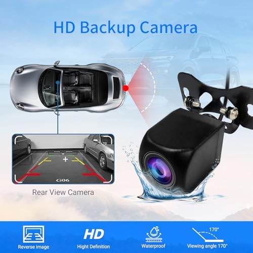 Haudio car stereo backup camera accessory included in the box