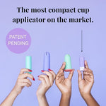 Demonstration of soft and flexible medical-grade silicone material of Pixie Cup.