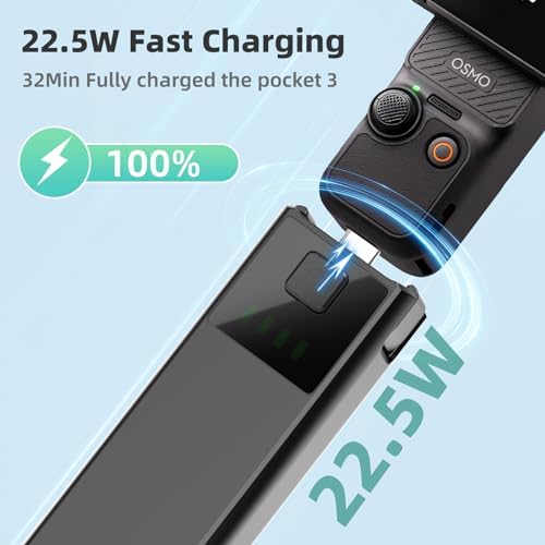 ADDPOWER fast charging camera handle showing the lower base with the reserved 1/4 inch tripod thread.