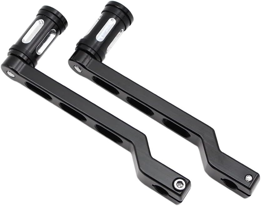 DreamSeek Heel Toe Gear Shift Lever + Shift Peg for Harley FL Softail/Touring, Road King, Street Glide/Tri Glide Trikes - Shifter Lever (Black) - Image 9
