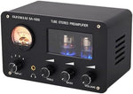 Mulcort stereo HiFi vacuum tube amplifier displaying front volume and equalizer adjustment dials