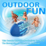 SOAK 9-Inch Water Football showing heavy duty stitching and durable construction