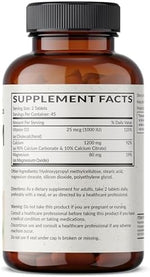 Futurebiotics Calcium 1200 milligrams supplement facts label