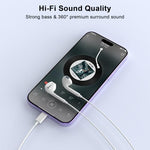 Fuhaya wired earphones plugged into an iPhone