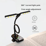 Ruoaueob wireless reading device showing the safe constant current flicker free LED beads illuminating a notebook