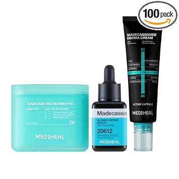 Mediheal Madecassoside Blemish Repair Skincare Bundle front view authentic Korean skincare set