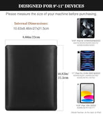 MoKo nine to eleven inch leather briefcase portfolio view