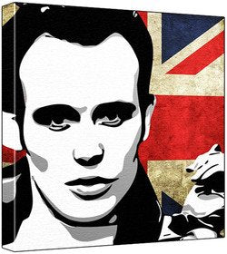 Adam And The Ants - Pop Art Print (Union Jack Background) - 30 x 30 x 2.5 cm Deep Box Canvas - Image 1
