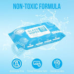 Imported Air Jungles glass and window wipes displayed with automotive cleaning accessories.