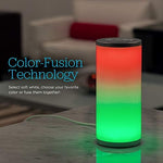 Enbrighten colorful tabletop light illuminated in a modern gaming setup