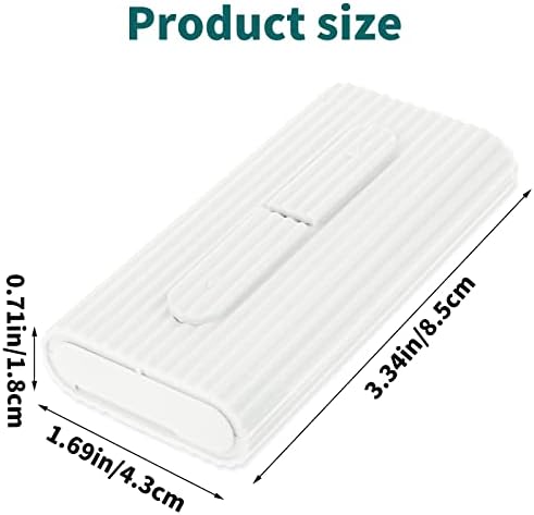 WLLHYF automatic travel floss dispenser showcasing compact handheld size next to a pocket purse