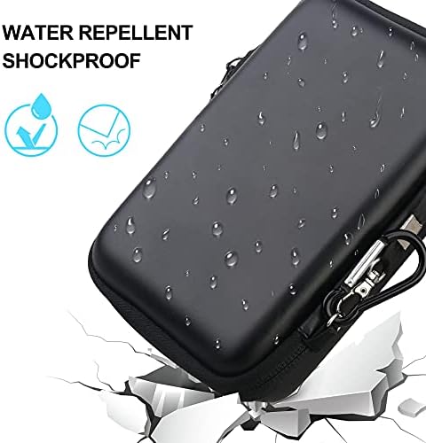 Lacdo shockproof storage case with integrated wrist strap for convenient carrying
