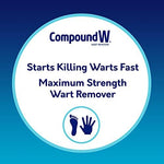 Compound W medicated waterproof bandages showing 14 count pack size.