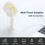 JISULIFE personal portable fan showing the lower anti-trigger safety switch and charging port