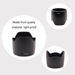 LingoFoto EW-83B II lens hood reversed for storage