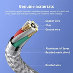 MenoSupp Type-C to Lightning fast charging accessory showing durable welded connectors