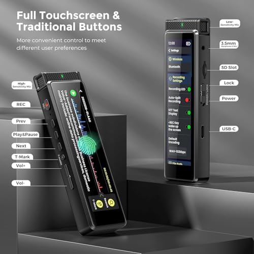 Innioasis portable media recorder showing micro SD card expansion slot open