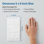 Close up of the medical grade texture on a McKesson postoperative drainage dressing.