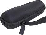 co2CREA travel organizer sleeve for wireless clicker displaying empty internal compartment space for batteries and USB receiver.