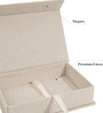 Close up of Hiwhy 8x10 keepsake box for certificates and photos