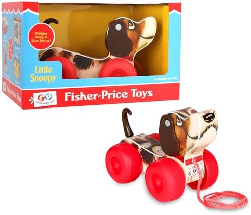 Close up of the interactive swinging ears and turning head mechanism on the puppy toy.