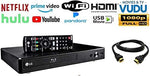 LG high-definition smart media hub with built-in Wi-Fi connectivity and textured black finish
