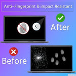 Lenovo laptop with installed clear tempered glass screen protector