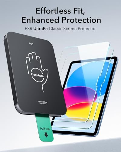 iPad 11th Generation with ESR screen protector applied