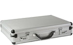 Alpine Swiss rugged aluminum briefcase base showing protective feet and reinforced corners