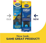 Dr. Scholl's women's flat feet inserts displaying the gray motion control stabilizing shell